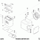 400 4x4 Man Storage box and battery assembly
