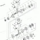 GP800R - GP800AA Коленчатый вал и Поршень
