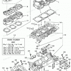 XLT1200 - XA1200AZ Cylinder. Crankcase 1