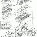 WAVE RUNNER XL1200 LTD - XA1200X Цилиндр и картер 1