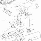 WAVE RUNNER XL1200 LTD - XA1200X Выхлопная система 3