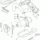 WAVE RUNNER GP760 - GP760X Выхлопная система 2