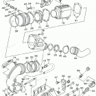 WAVE RUNNER GP760 - GP760X Выхлопная система 1