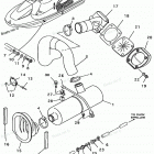 WAVE RUNNER GP800W - GP800W Выхлопная система 2