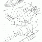 WAVE RUNNER XL760 - XL760W Выхлопная система 2