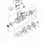 WAVE RUNNER XL760 - XL760W Коленчатый вал и Поршень