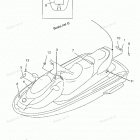 WAVE RUNNER XL760 - XL760W Наклейки предупреждения