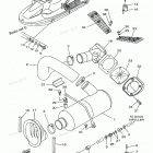 WAVE RUNNER GP1200 - GP1200W Выхлопная система 2