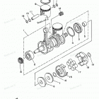 WAVE RAIDER 700 - RA700BV Коленчатый вал и Поршень