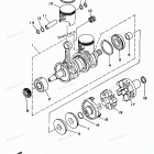 WAVE RUNNER GP760 - GP760V Коленчатый вал и Поршень