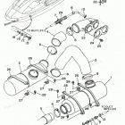 WAVE RAIDER 1100 - RA1100U Выхлопная система 2