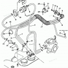 WAVE RUNNER III - WRA650U Топливная магистраль