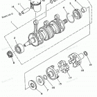 WAVE RAIDER 1100 - RA1100U Коленчатый вал и Поршень