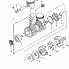 Wave Raider 700 Коленчатый вал и Поршень