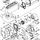 WAVE RUNNER III GP-WRA700T Выхлопная система 1