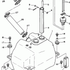 WAVE RUNNER III GP-WRA700T Топливный бак
