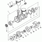 FX-1-FX700S Коленчатый вал и Поршень