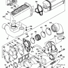 Wave Runner III GP-WRA700S Выхлопная система