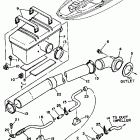 WAVE RUNNER III - WRA650R Выхлопная система 2