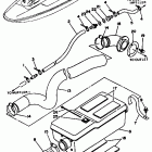 WAVE RUNNER PRO VXR - WRB700R Выхлопная система 2