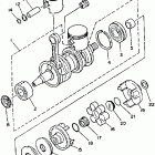 WAVE RUNNER PRO VXR - WRB700R Коленчатый вал и Поршень