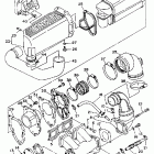 WAVE RUNNER VXR - WRB650R Выхлопная система
