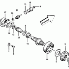 400 500 Manual Speedometer drive assembly (4x4)