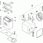 500 FIS Auto Storage box and battery assembly