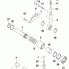 400 500 4x4 Hi / low shifter assembly