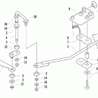 375 Front drive shift linkage assembly (4x4)