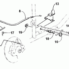 400 500 Manual Mechanical brake assembly