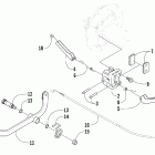 500 FIS Auto Mechanical foot brake assembly