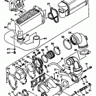 Wave Runner VXR Выхлопная система 1