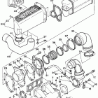 Wave Runner III-WR650Q Выхлопная система 1