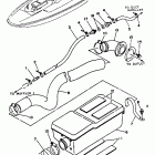 Wave Runner VXR Выхлопная система 2