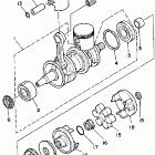 WR 650 Коленчатый вал и Поршень