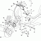 500 Auto Hydraulic foot brake assembly