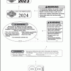 FLHTP 1FMP POLICE ELECTRA GLIDE (2024) Лейбл предостережения