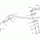 400 500 Manual Front shift linkage assembly