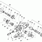 400 500 Manual Rear axle assembly