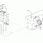 400 500 Manual Storage box and battery assembly