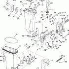 J40PLSRS Exhaust housing  /  stern bracket