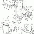 J40RLSRS Exhuast housing & stern bracket