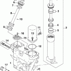 J200CX4SRS Power trim / tilt cylinder assembly