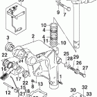 J15RL4SNF 4-Stroke, Tiller,  Rope, Carburetor, White, 20 Поворотный кронштейн