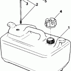 J25TESIS elec start, tiller, 15 in shaft Топливный бак - 6 галлон