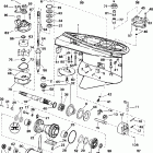 RJ225PLSIF elec start, TNT, 20 in shaft Gearcase - standard rotation - vx - vz models