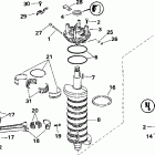 RJ225PLSIF elec start, TNT, 20 in shaft Коленчатый вал & Поршень