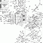 J135PLSIF elec start, TNT, 20 in shaft Цилиндр & Картер