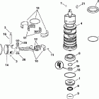 J115PLSSB Elec. Start, TNT, 20 IN. shaft Коленвал и поршни